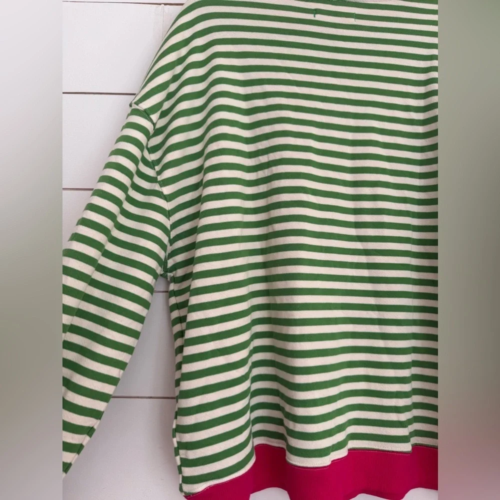 NWOT free people Classic Striped Oversized Crewneck - Picture 11 of 11